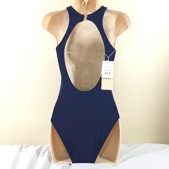 NEW Andie Bathing Suit XS Navy Blue  Swimwear The Catalina One Piece 1 Swim - Picture 3 of 6